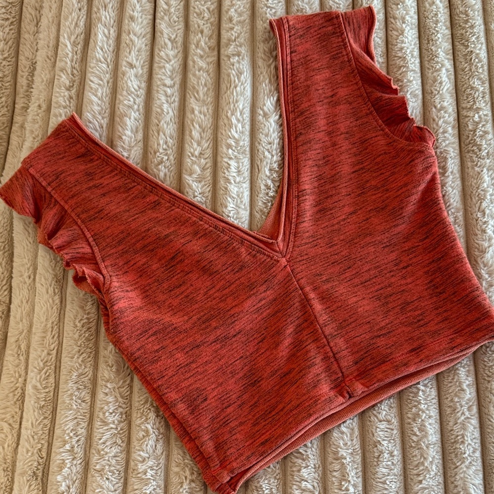 Free People • Heathered Coral Sports Bra